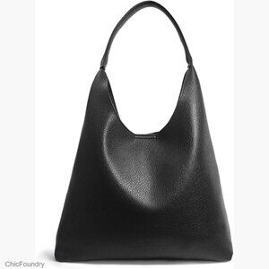 Soft Vegan Leather Hobo Bag Slouchy Tote Shoulder Handbag 18L Capacity